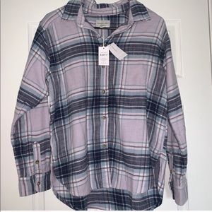 NWT AMERICAN EAGLE BOYFRIEND FIT FLANNEL SIZE S/M